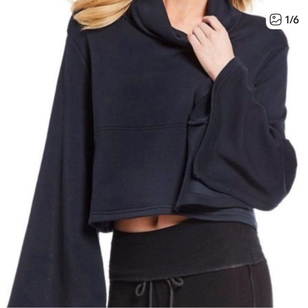 FP Movement Navy Cropped Hoodie